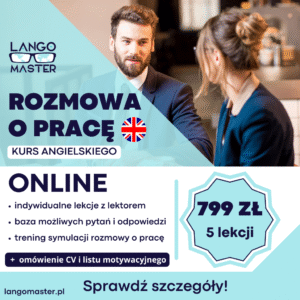 Rozmowa o pracę po angielsku: kurs online + CV + list