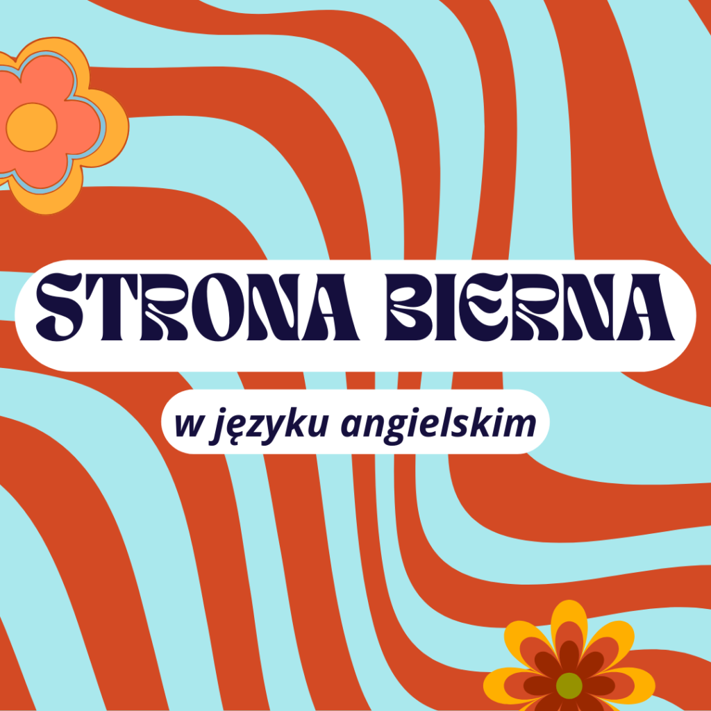 strona bierna w języku angielskim